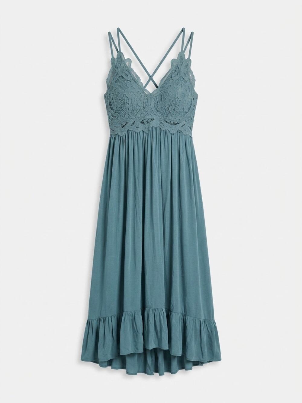 HAYDEN LOS ANGELES Boho Crochet Lace Maxi Dress NWT LARGE